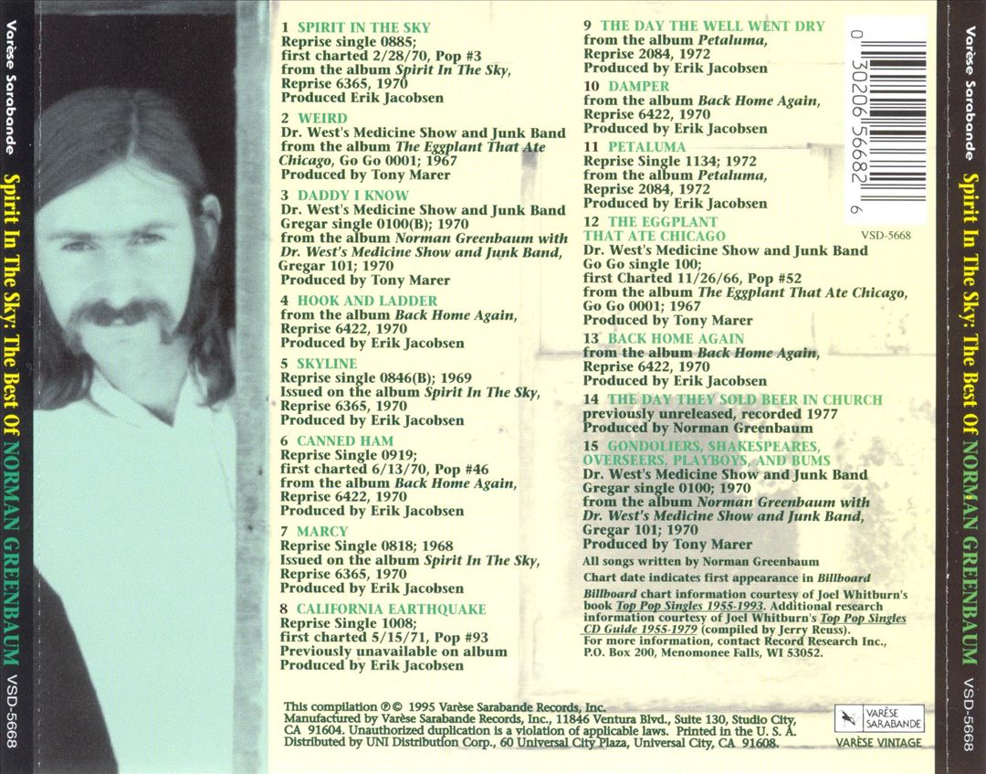 Best of Norman Greenbaum: Spirit in the Sky cover art