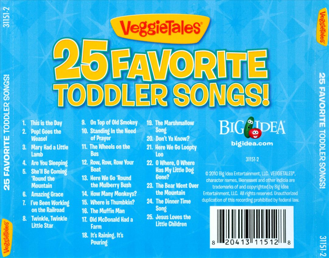 25 Favorite Toddler Songs! cover art