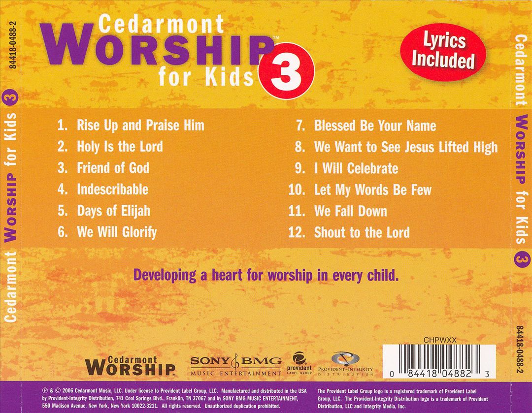 Cedarmont Worship for Kids, Vol. 3 cover art