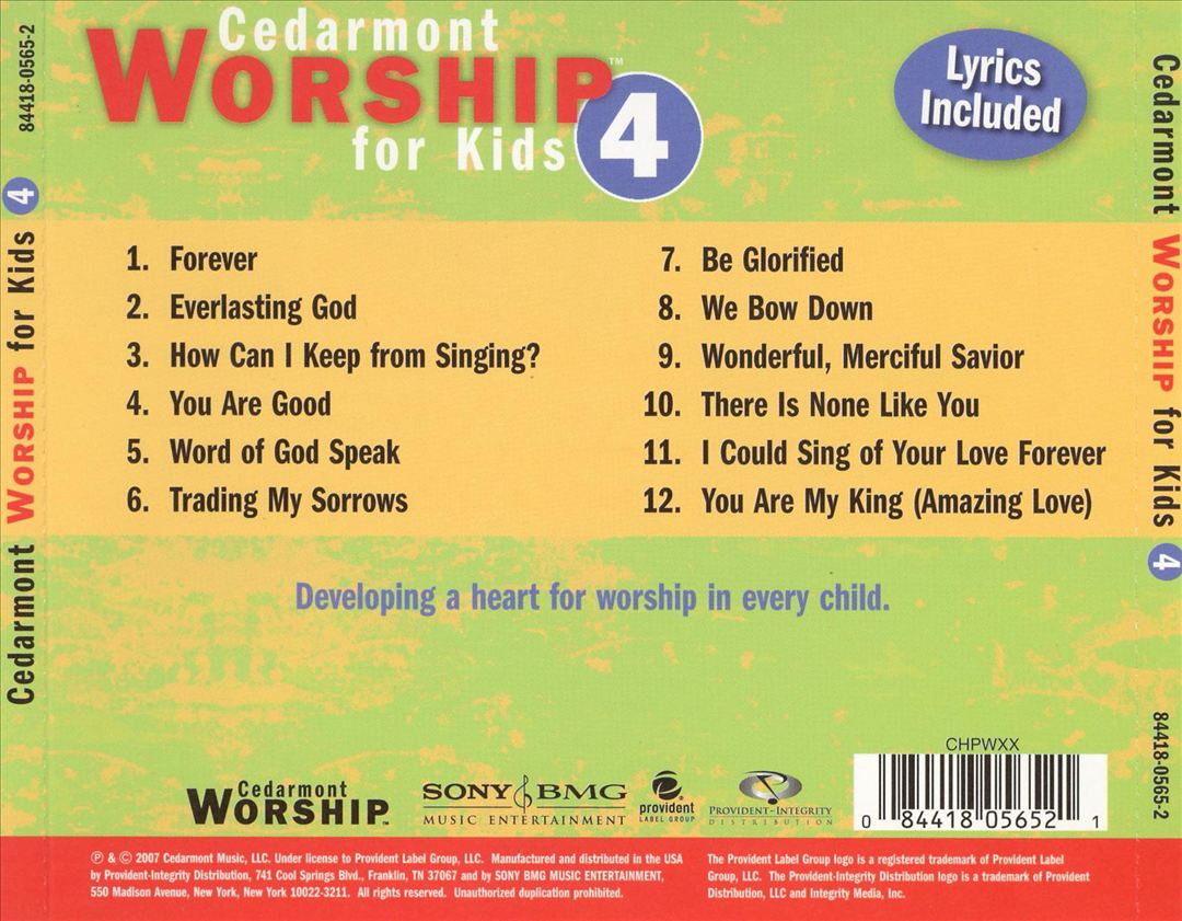 Cedarmont Worship for Kids, Vol. 4 cover art