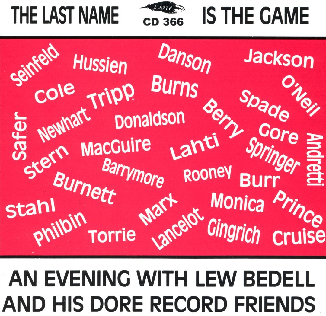 Last Name Is the Game cover art